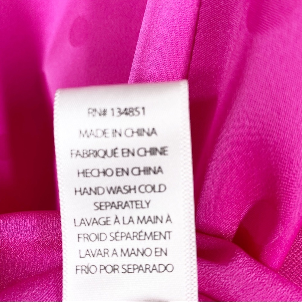 NEW WAYF Magenta Pink Polka Dot Midi Dress XS - Picture 11 of 12